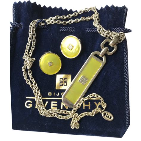 givenchy mens earrings|Givenchy necklace and earring set.